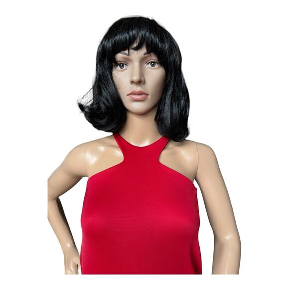 Red sexy tight halter top back zipper closing by Splash size small petite - Picture 4 of 12